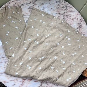 Rylee & Cru clouds Layla dress women’s size large nwt